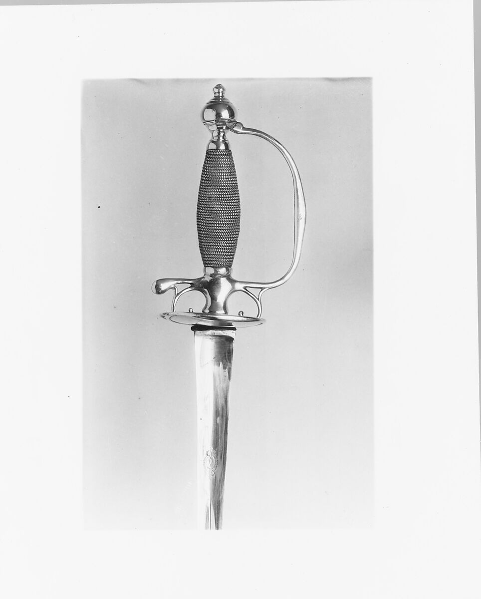 Dress Sword, Edward Winslow (1669–1753), Silver, American