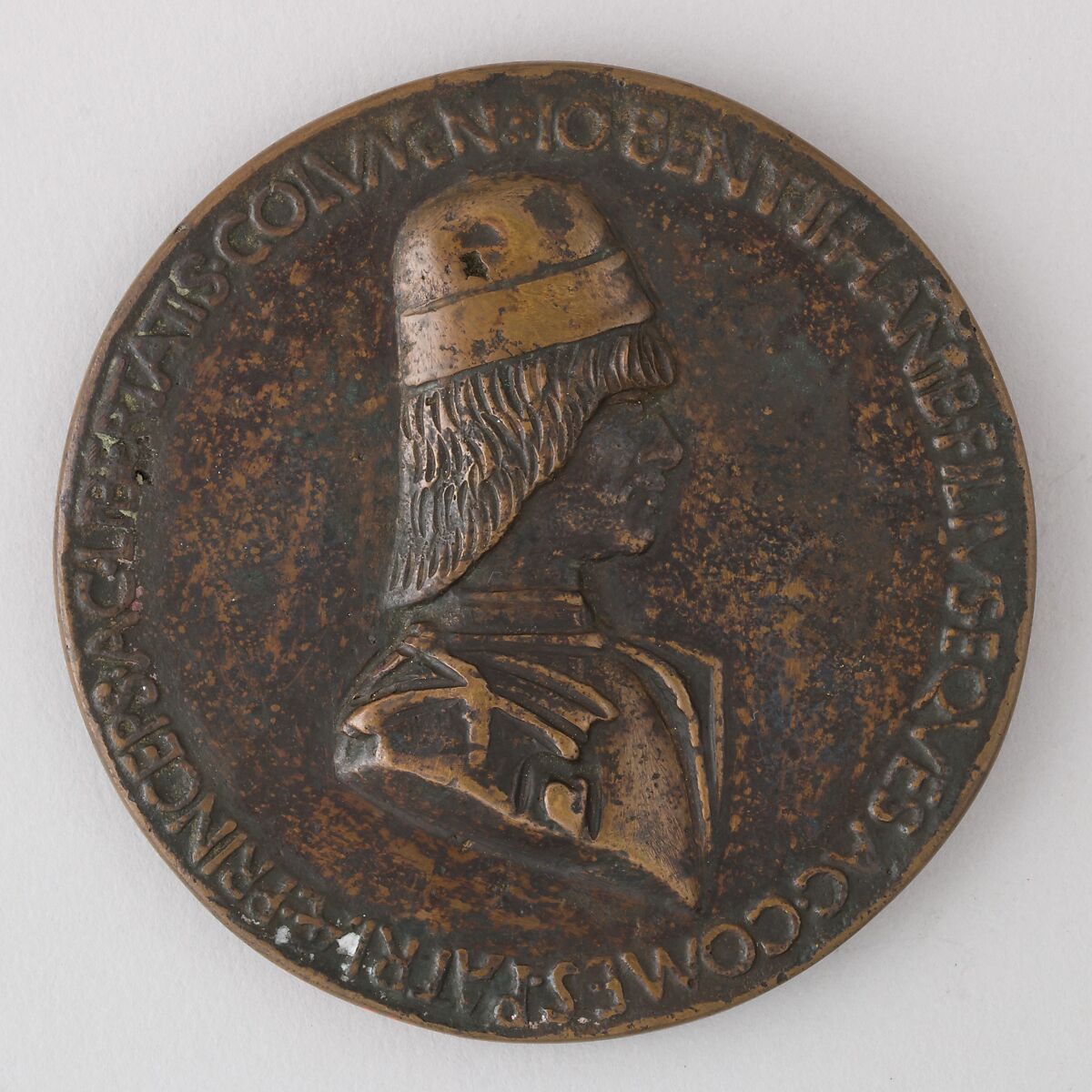 Medal Showing Giovanni Bentivoglio II, Bronze, Italian 