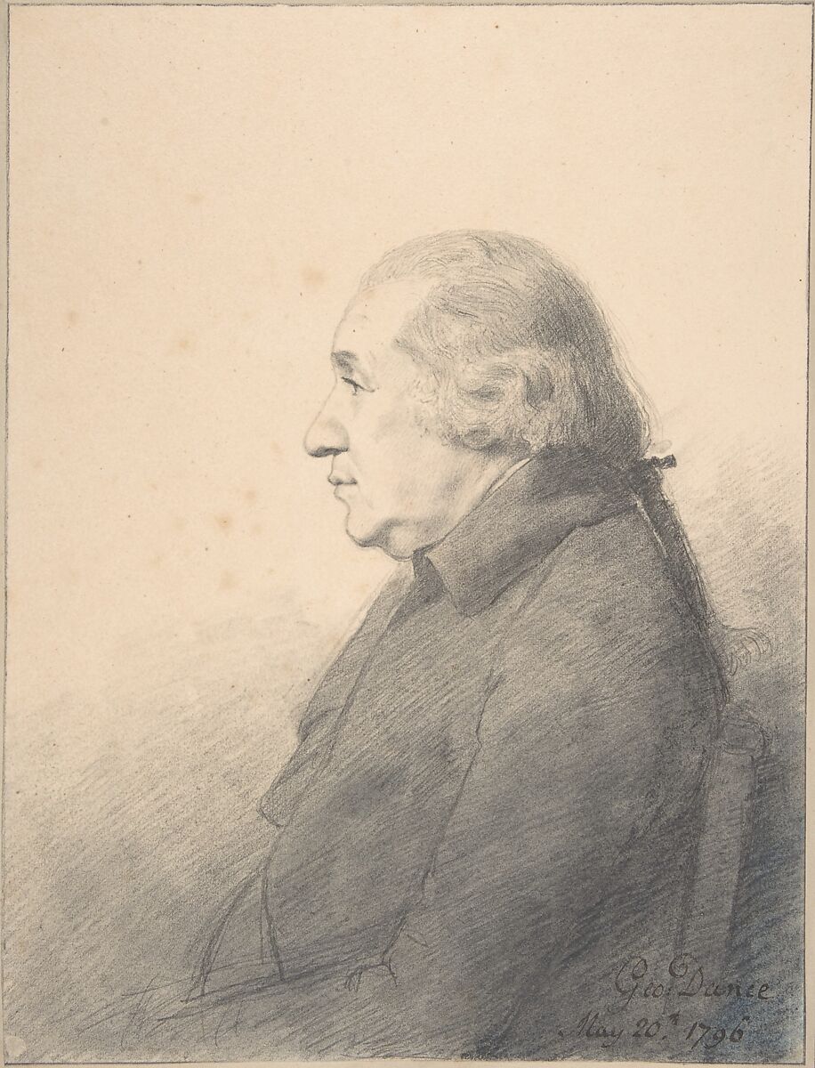 Portrait of a Man, George Dance (British, London 1741–1825 London), Graphite 