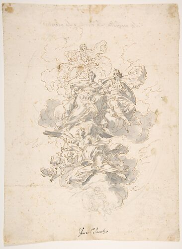 Group of Allegorical figures: Sketch for a Ceiling Decoration ?