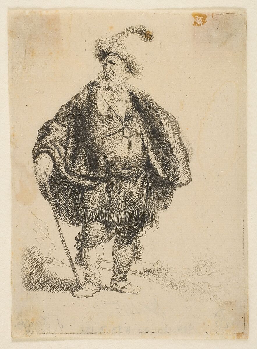 The Persian, Rembrandt (Rembrandt van Rijn) (Dutch, Leiden 1606–1669 Amsterdam), Etching; New Holl.'s second state of three 