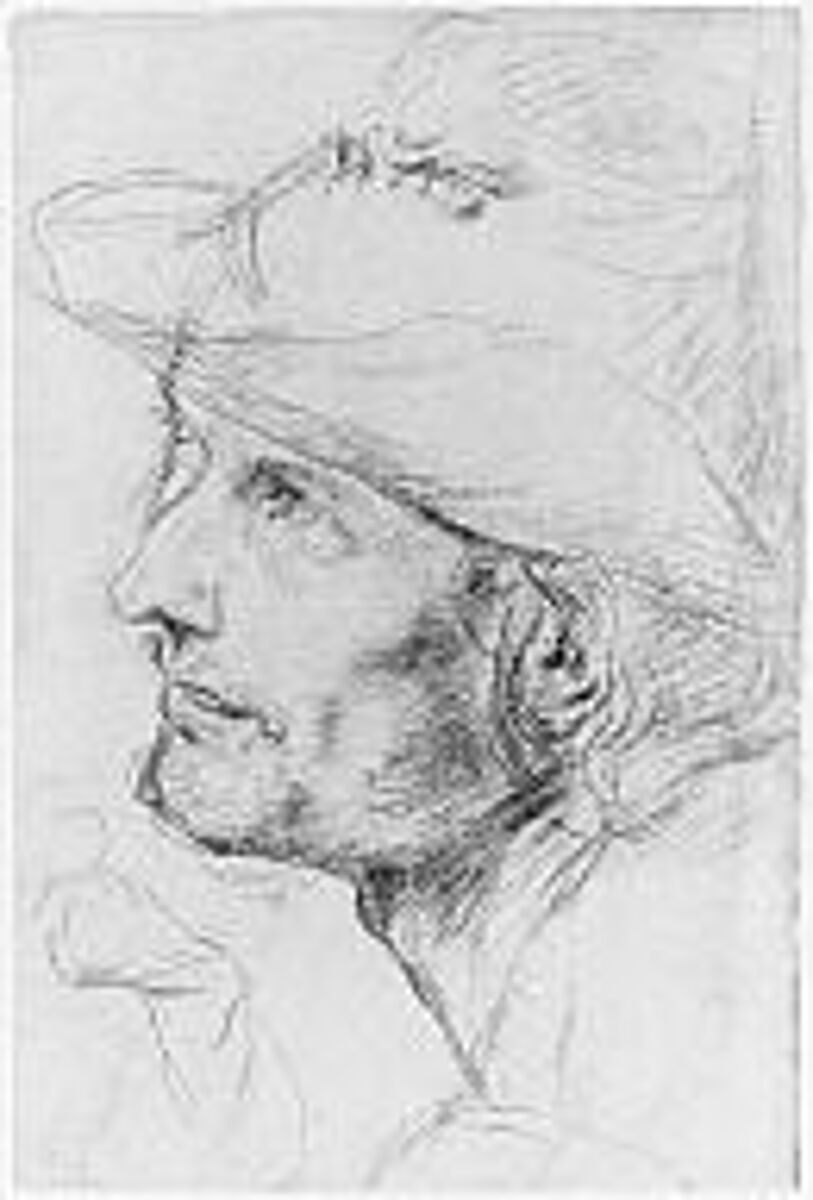 Head of a Man, Antonio d'Enrico Tanzio (Tanzio da Varallo) (Italian, Riale d'Alagna 1575/80–1632/33 Novara), Red chalk