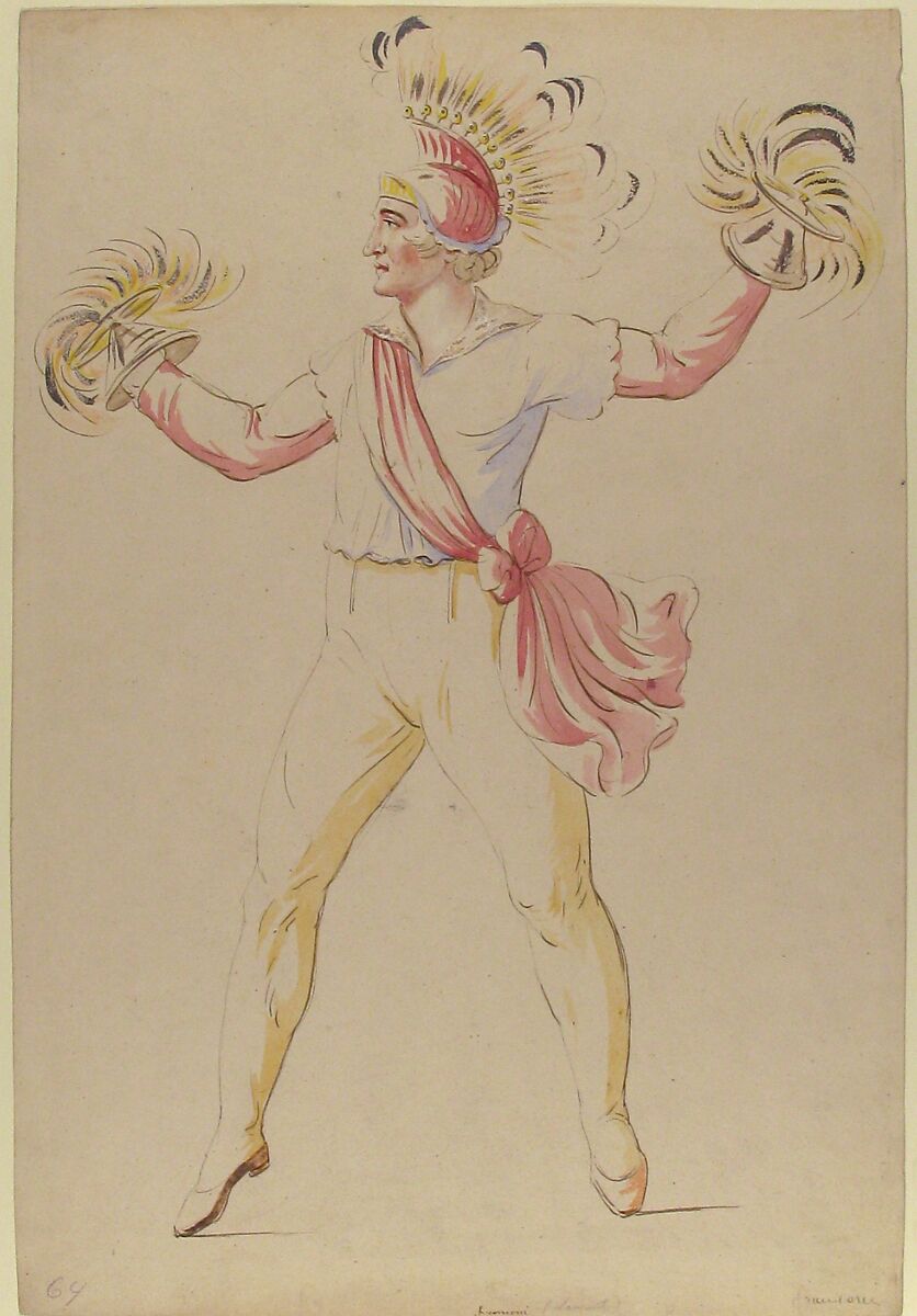 Franconi, Twirling Flaming Cones, Abraham Louis Rodolphe Ducros (Swiss, Yverdon 1748–1810 Lausanne), Pen and brown ink, watercolor, and white gouache