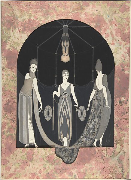 Costume drawing, Erté (Romain de Tirtoff) (French (born Russia), St. Petersburg 1892–1990 Paris) 