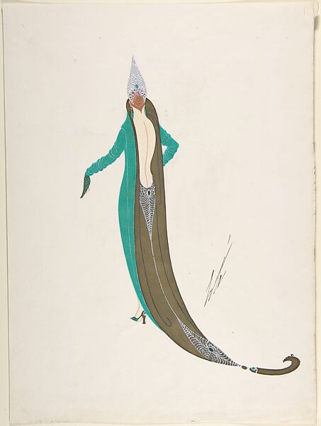 Erté (Romain de Tirtoff) - Le Décolleté d'Aujourd'hui - The