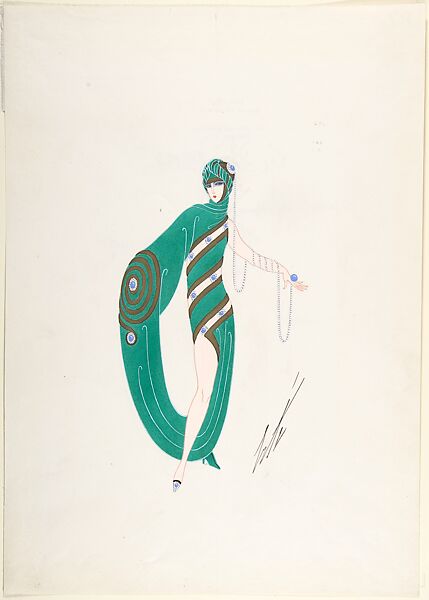 Les Décolletés de Demain -- Le Décolleté en Spirale, Erté (Romain de Tirtoff) (French (born Russia), St. Petersburg 1892–1990 Paris) 