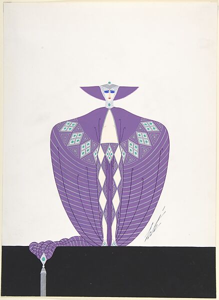 Le Décolleté Angulaire, Erté (Romain de Tirtoff) (French (born Russia), St. Petersburg 1892–1990 Paris) 