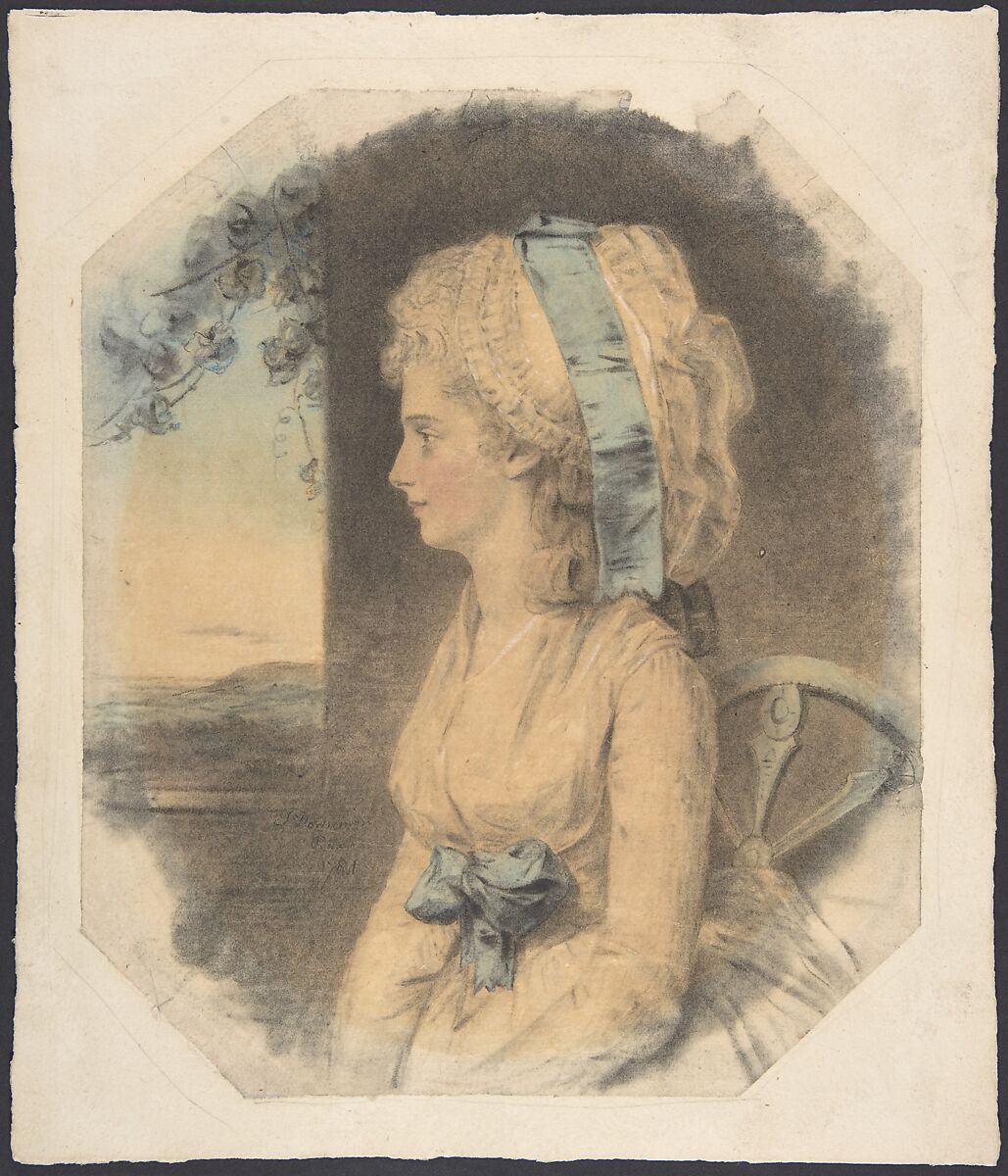Miss Mary Cruikshank, only sister of James Cruikshank, John Downman (British, Eynesbury, Huntingdonshire 1749–1824 Wrexham, Wales), Watercolor, charcoal, colored chalks over graphite 