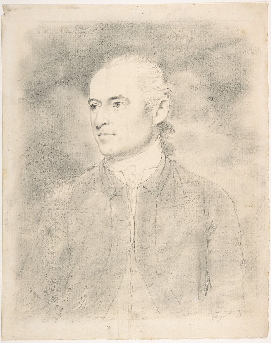 Captain Downman, the artist's brother, John Downman (British, Eynesbury, Huntingdonshire 1749–1824 Wrexham, Wales), Black chalk, brush and gray wash 