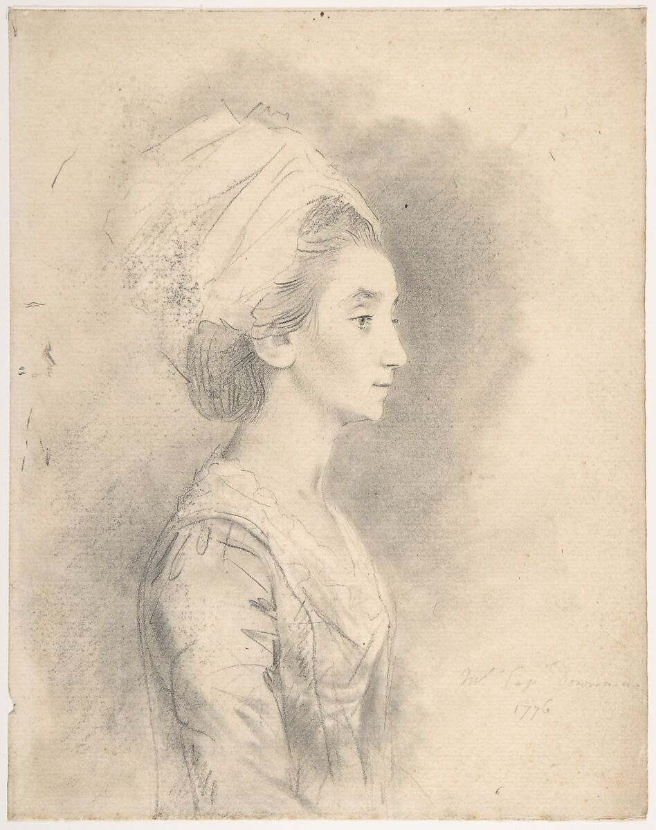 Mrs. Downman, sister-in-law of the artist, John Downman (British, Eynesbury, Huntingdonshire 1749–1824 Wrexham, Wales), Black chalk, brush and gray wash 