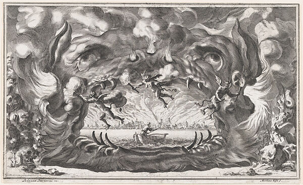 The hellmouth, set design from 'Il Pomo D'Oro'