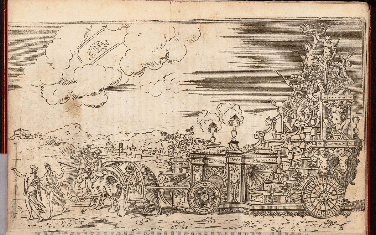 Feste nelle nozze de don Francesco Medici gran duca di Toscana; et della ... sig. Bianca Cappello, Florence, October 14, 1579, Written by Raffaello Gualterotti (Italian, Florence 1543–1639 Florence), Etching, woodcuts
