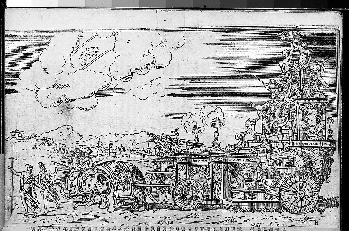 Feste nelle nozze de don Francesco Medici gran duca di Toscana; et della ... sig. Bianca Cappello, Florence, October 14, 1579, Written by Raffaello Gualterotti (Italian, Florence 1543–1639 Florence), Etching, woodcuts