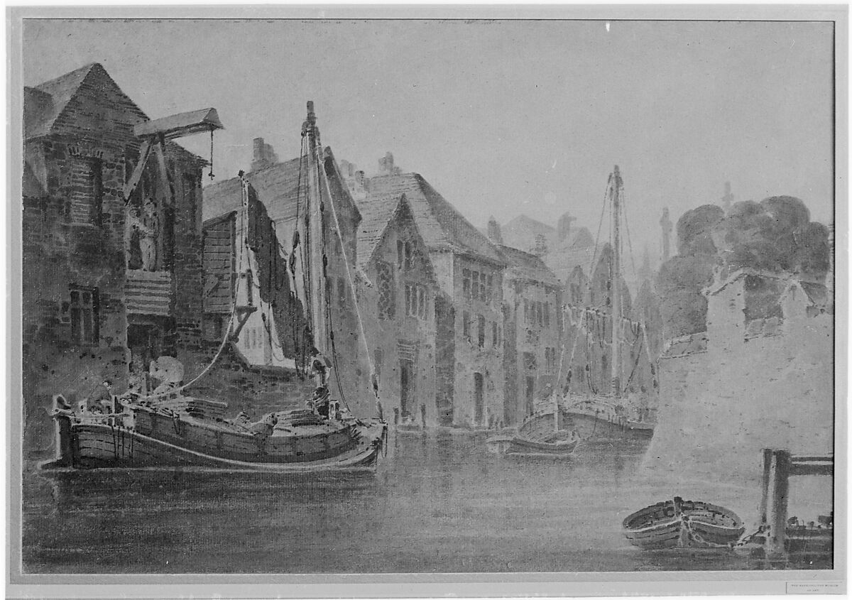 River at Norwich, (?) Thomas Girtin (British, London 1775–1802 London), Watercolor