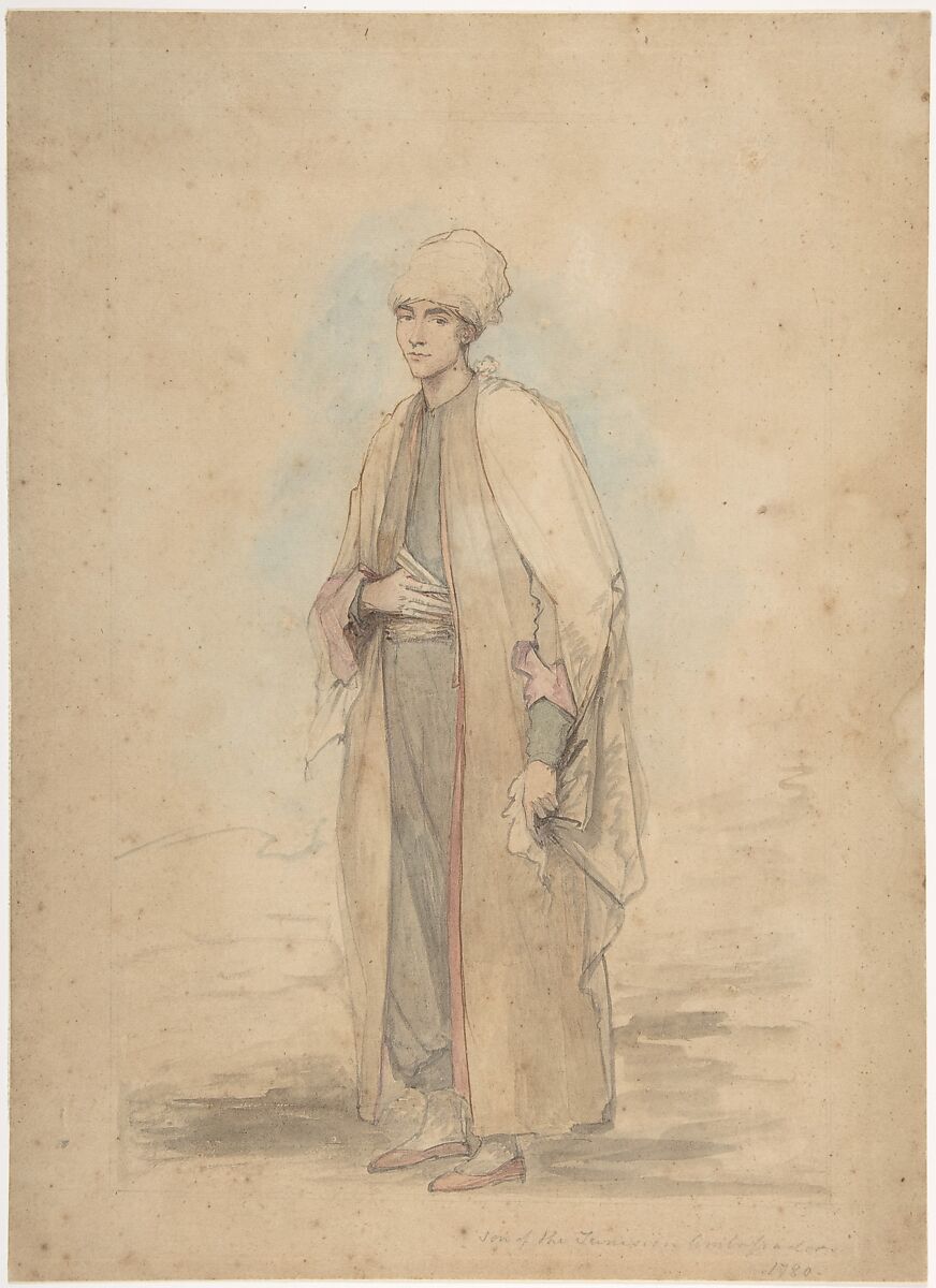 Son of the Tunisian Ambassador, Ozias Humphrey (British, Honiton, Devon 1742–1810 London), Watercolor over graphite 