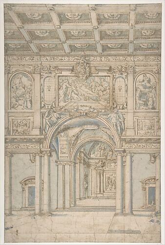 Study of the Interior of Santa Maria Maggiore in Rome