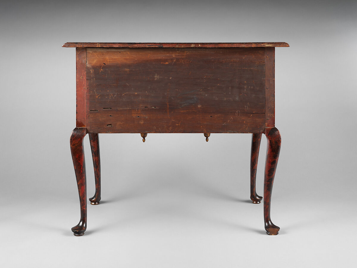 Dressing table, Japanned maple, white pine, American