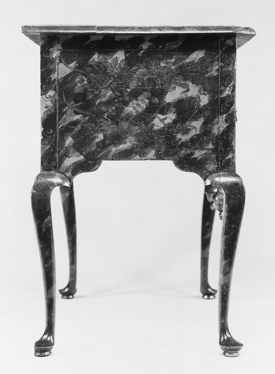 Dressing table, Japanned maple, white pine, American