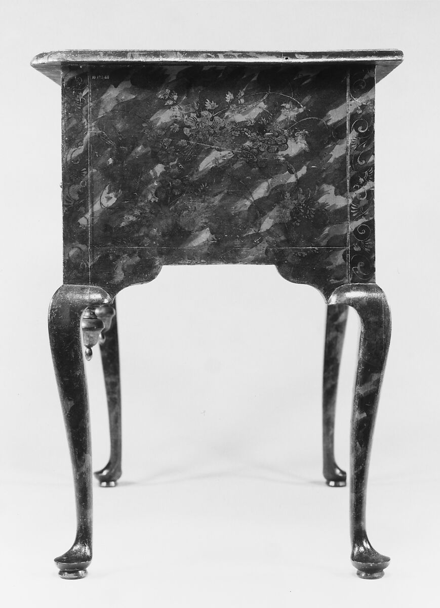 Dressing table, Japanned maple, white pine, American