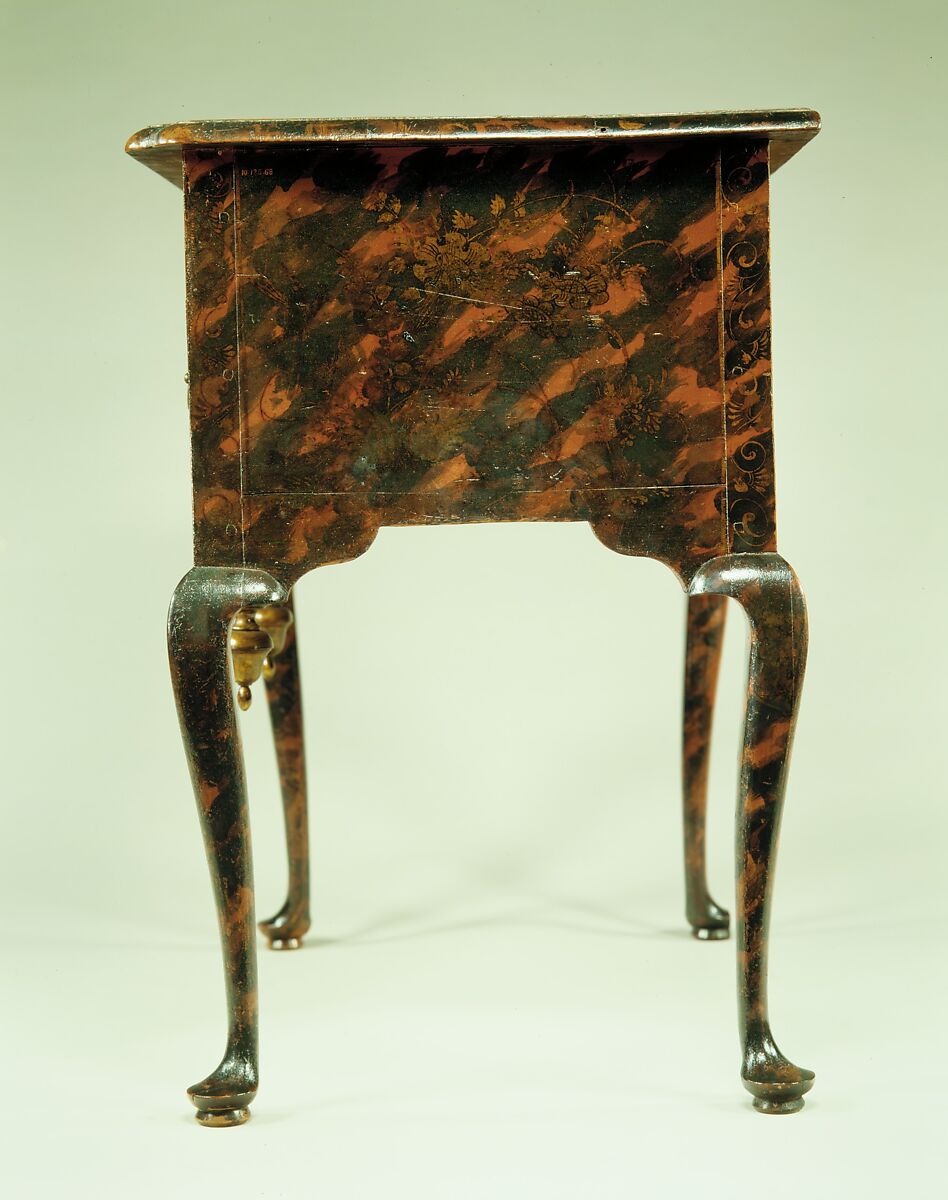 Dressing table, Japanned maple, white pine, American