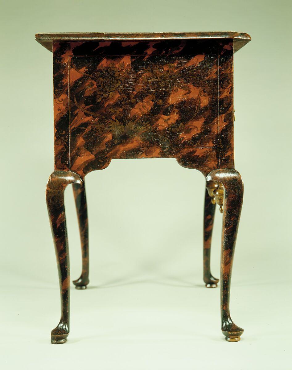 Dressing table, Japanned maple, white pine, American