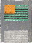 Flags, Jasper Johns (American, born Augusta, Georgia, 1930), Lithograph with stamps 