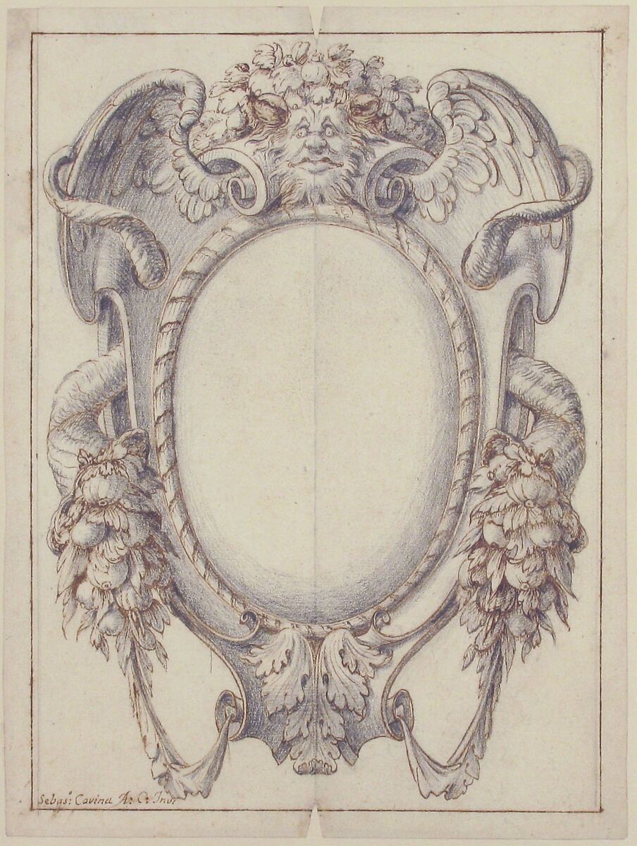 Design for a Cartouche for the "Raccolta di Cartelle Pubblicate per uso della Gioventù Studiosa", Sebastiano Cavina (Italian, documented Bologna, 1780–90s), Pen and brown ink over black chalk