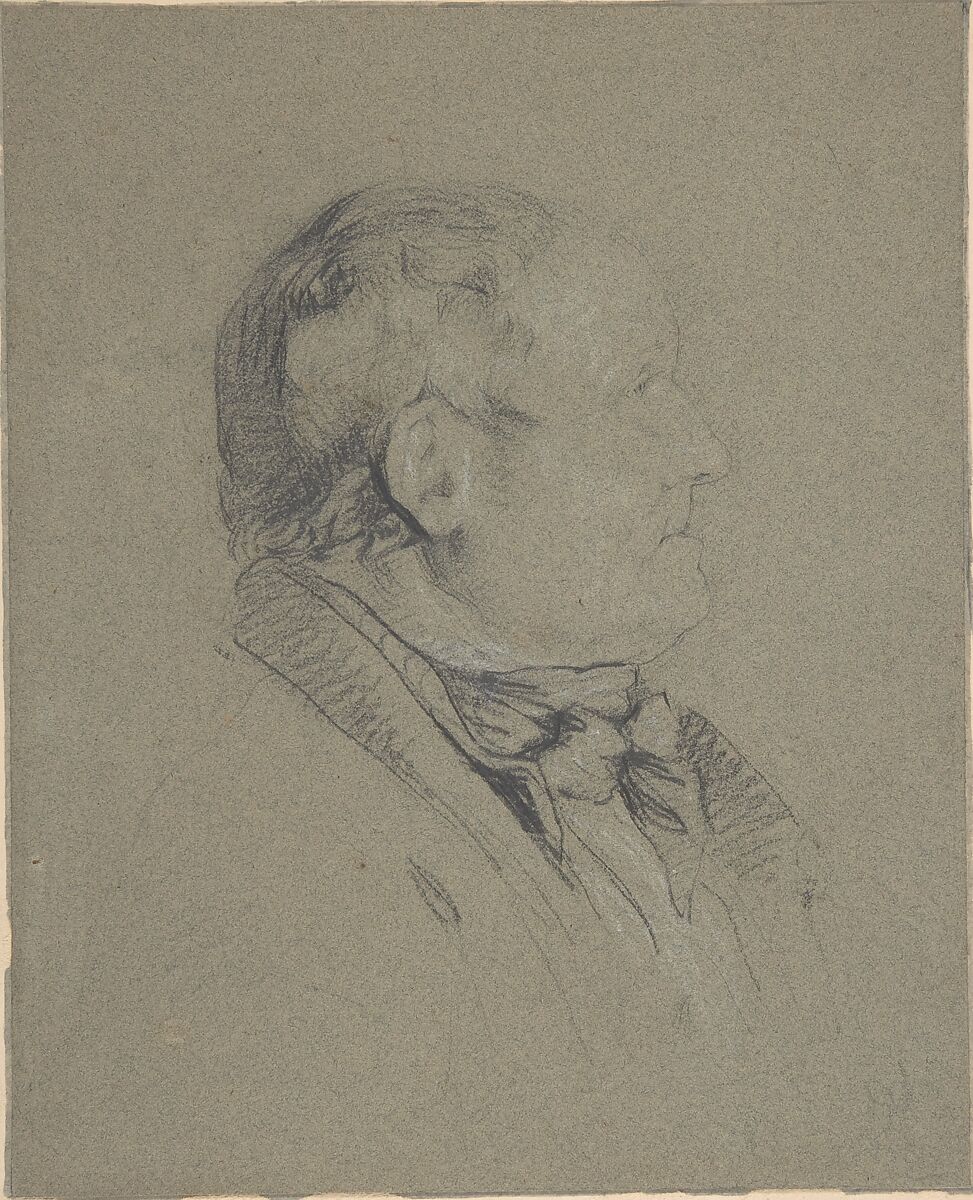 Sam Lovill, Porter at the Royal Academy, Sir Edwin Henry Landseer (British, London 1802–1873 London), Black chalk heightened with white chalk over graphite 