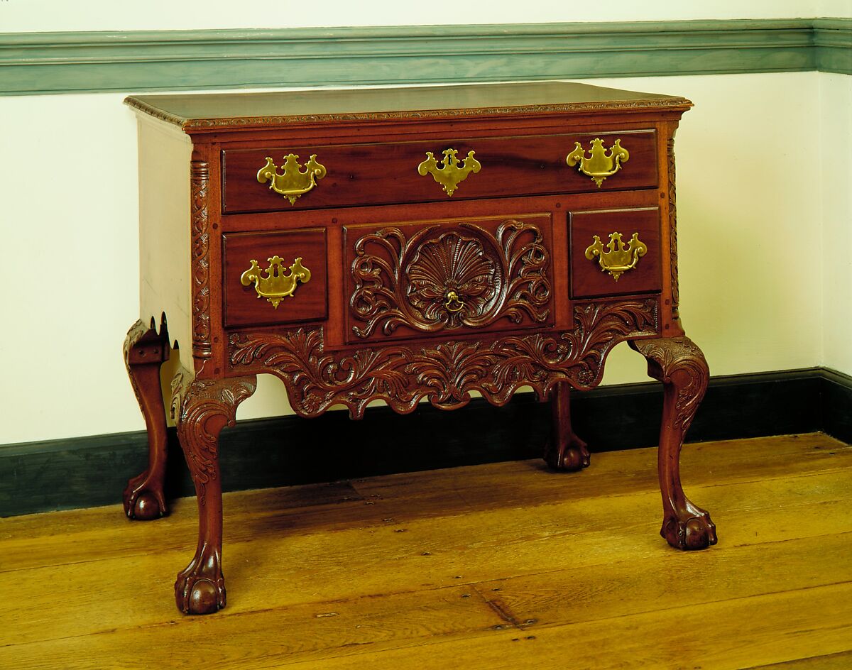 Dressing Table, Mahogany, yellow poplar, American