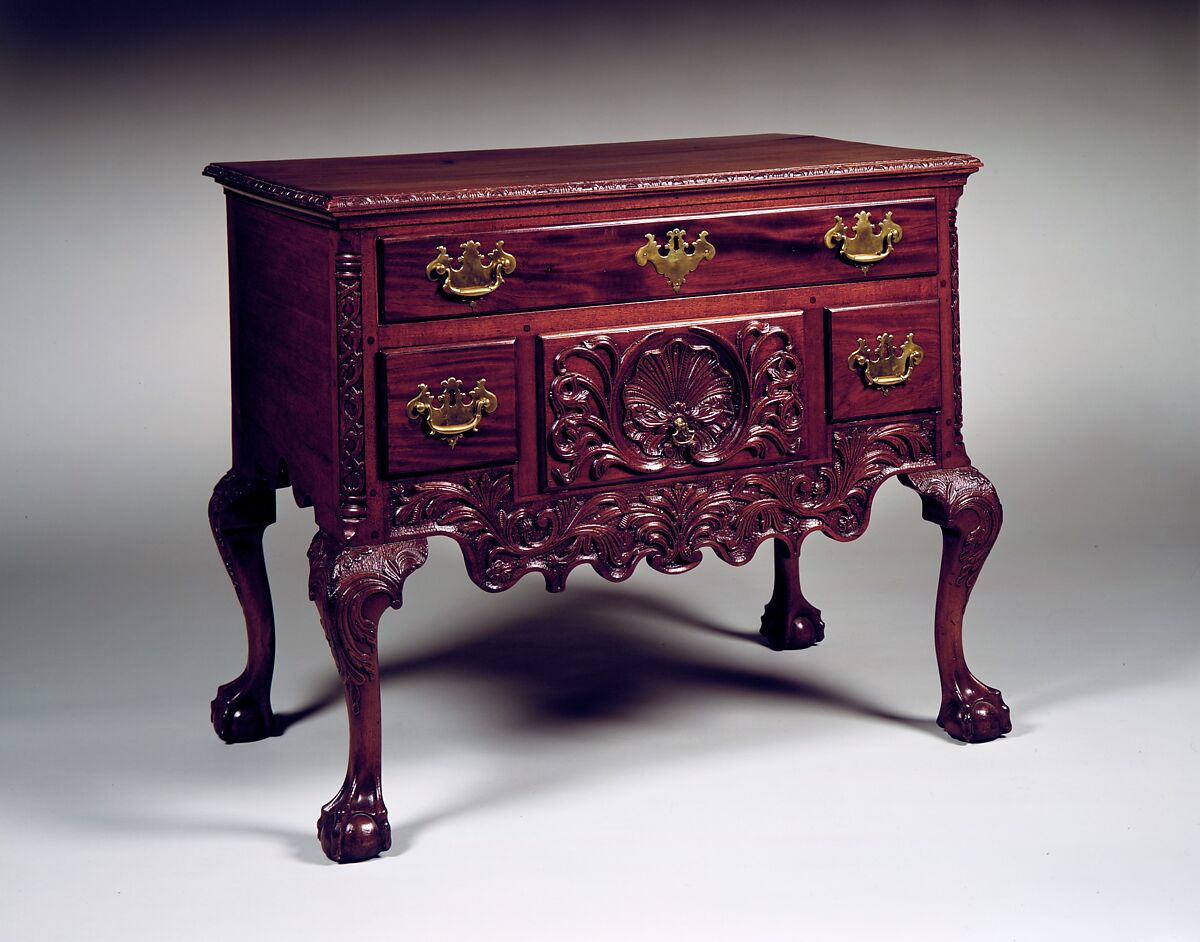 Dressing Table, Mahogany, yellow poplar, American 