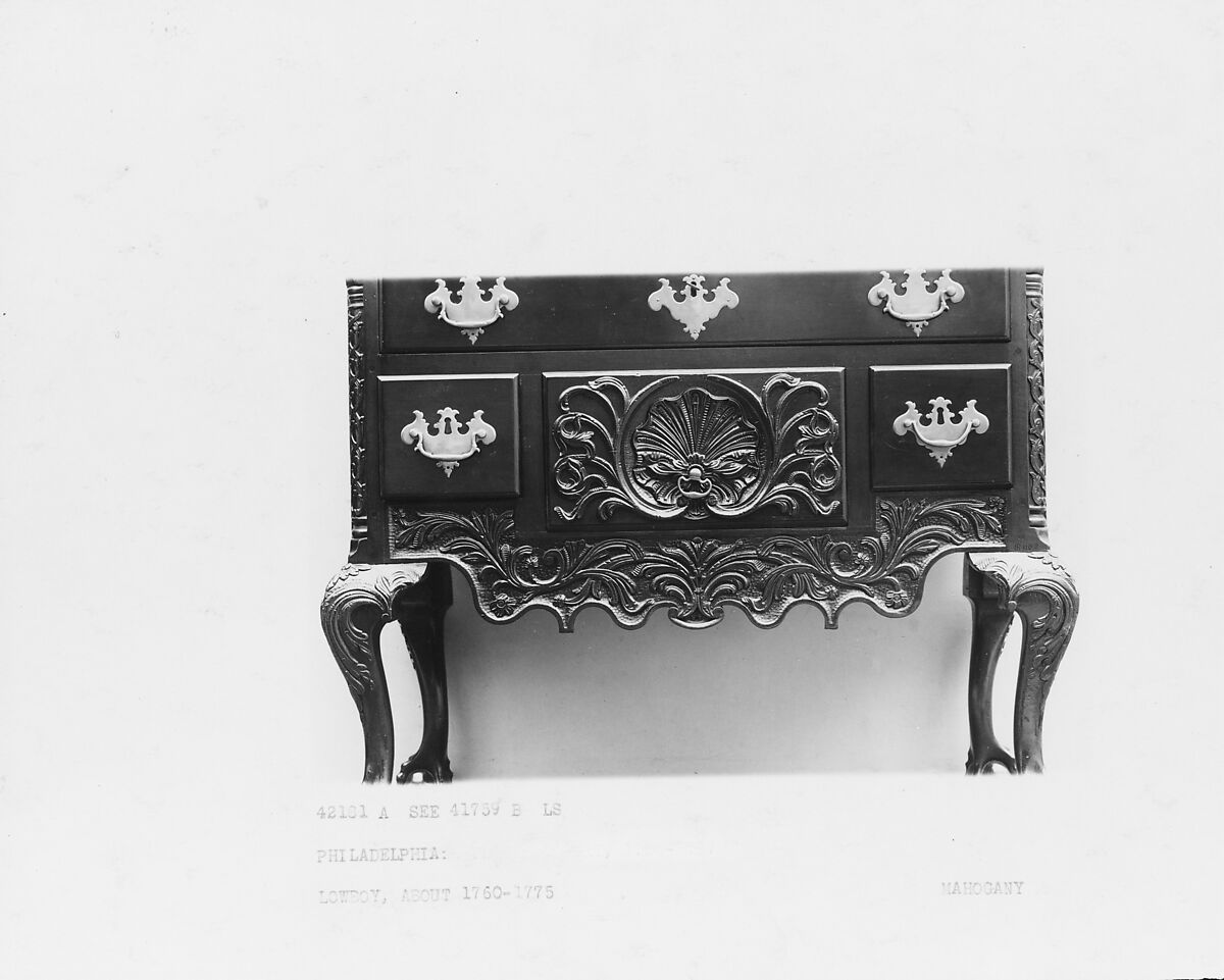 Dressing Table, Mahogany, yellow poplar, American