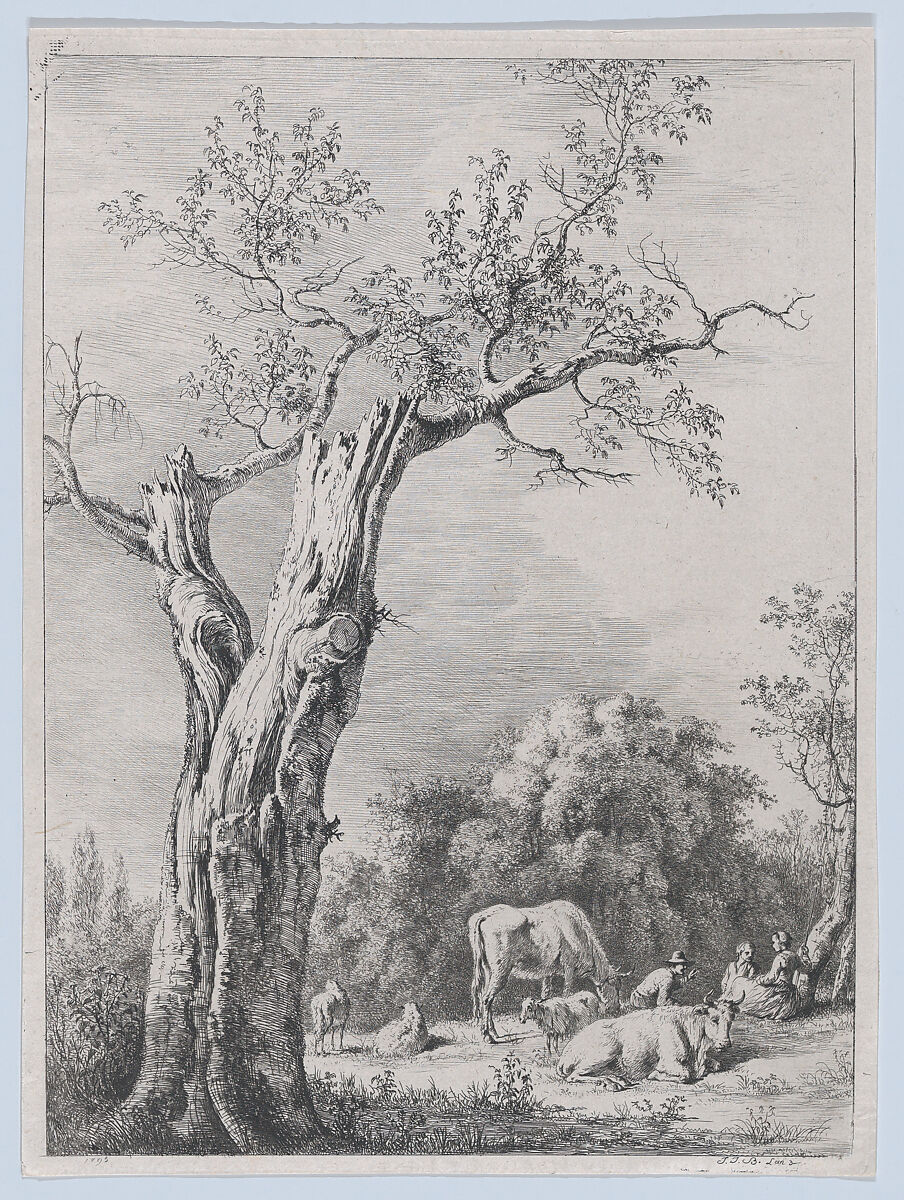 Spring, after a drawing completed in Saint-Chamond, Jean Jacques de Boissieu (French, Lyons 1736–1810 Lyons), Etching; third state of four 