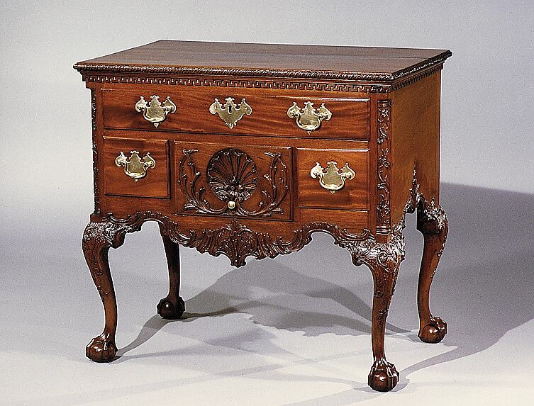 Dressing table, Mahogany, yellow pine, tulip poplar, American 