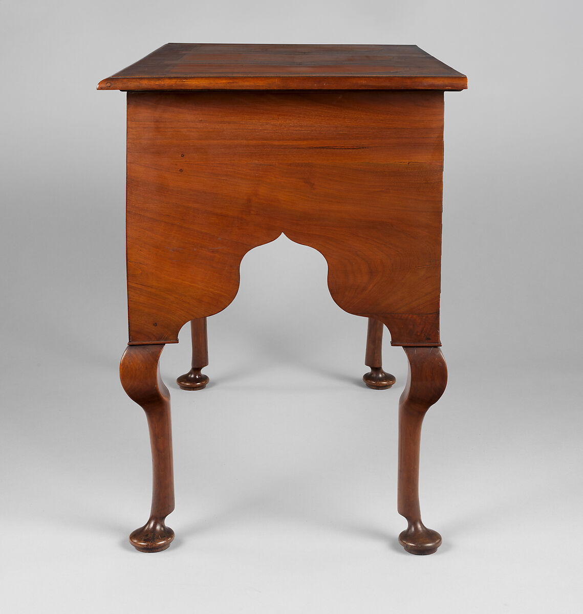 Dressing Table, Walnut, white pine, burl walnut veneers, mahogany; brass, American