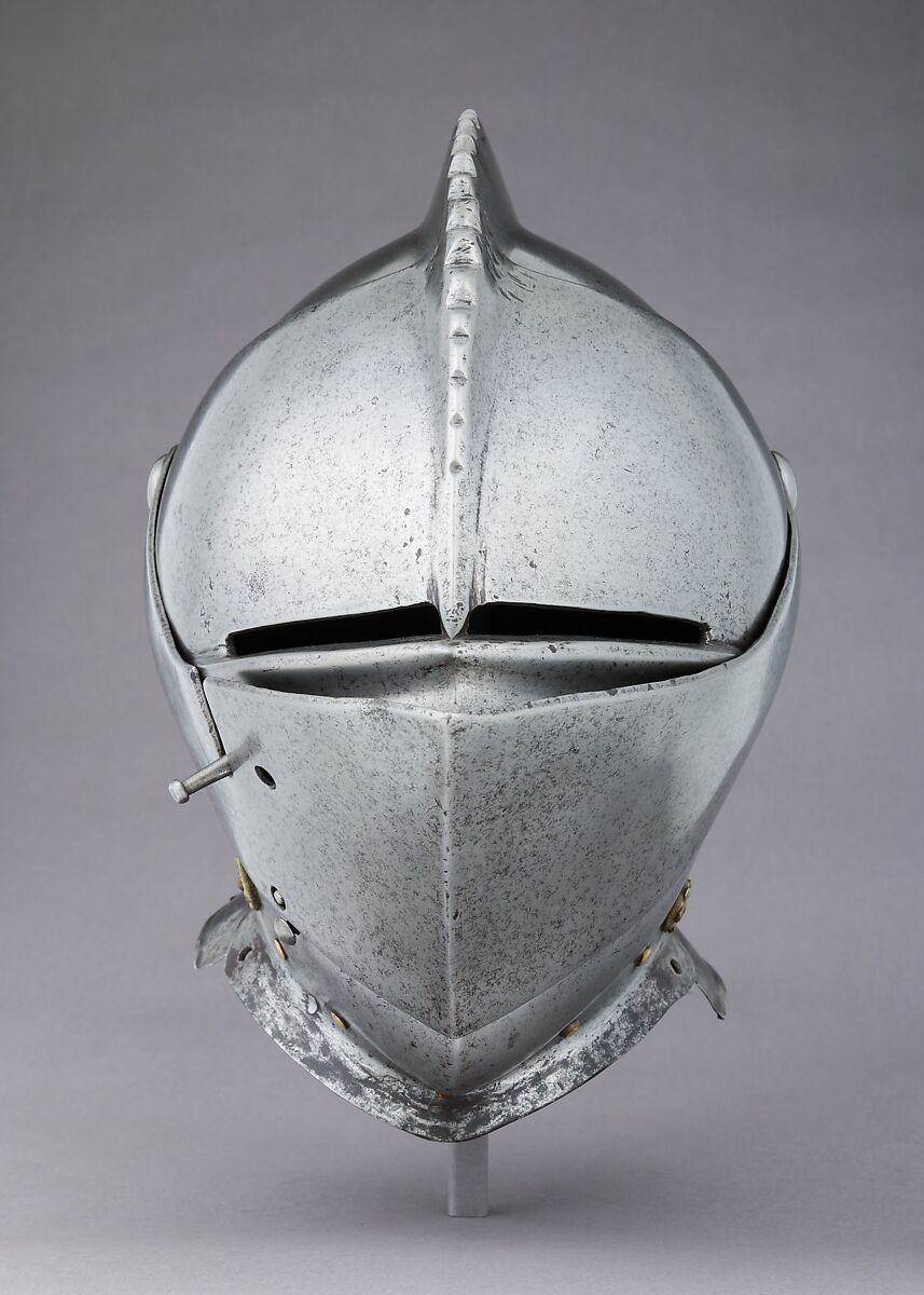 Close Helmet, Steel, leather, copper alloy, German