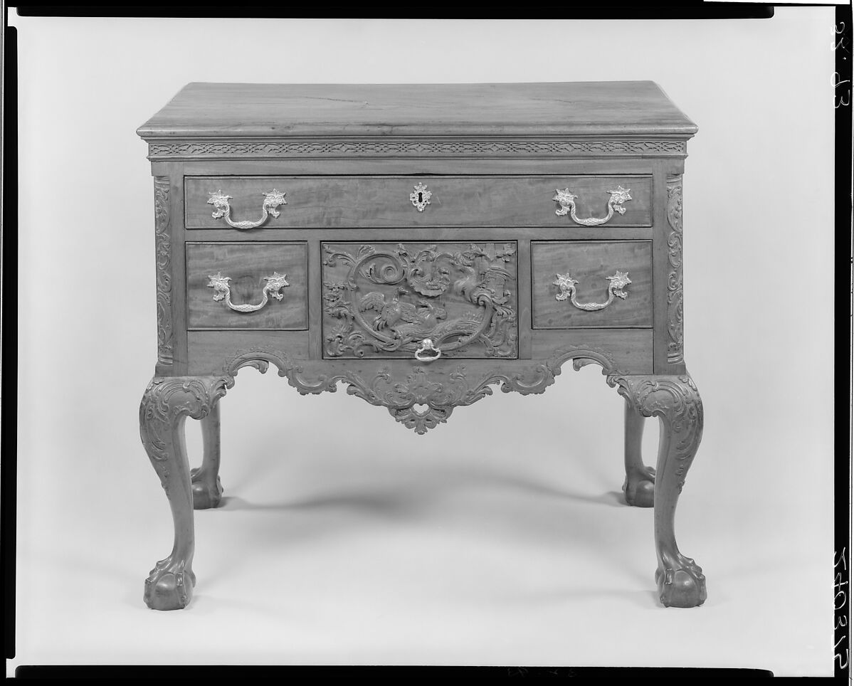 Dressing Table, Mahogany, mahogany veneer, tulip poplar, yellow
pine, white cedar, American