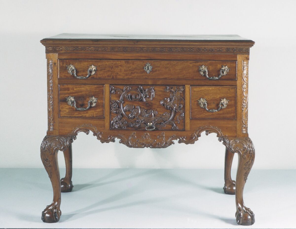 Dressing Table, Mahogany, mahogany veneer, tulip poplar, yellow
pine, white cedar, American 