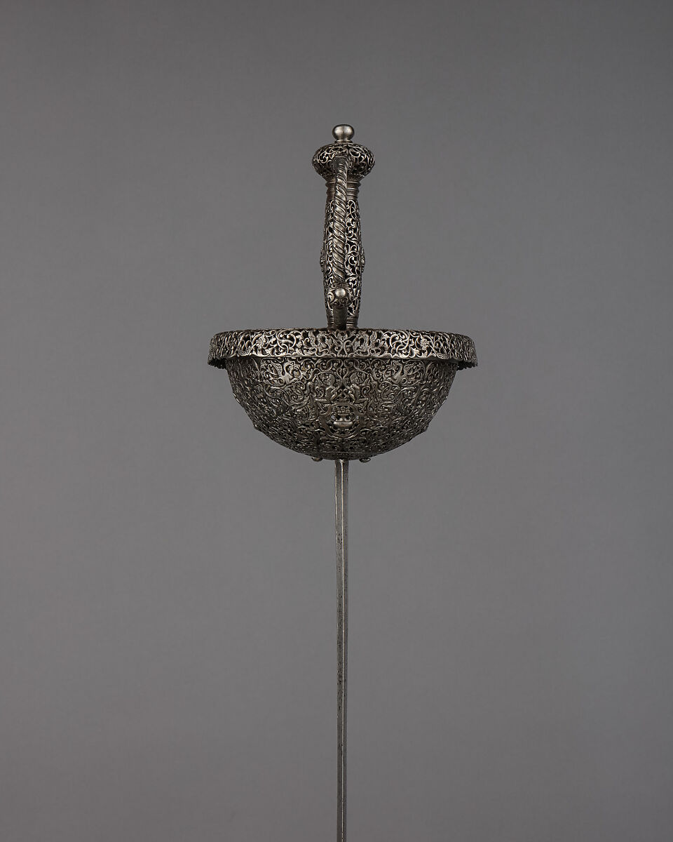 Cup-Hilted Rapier, Steel, Spanish