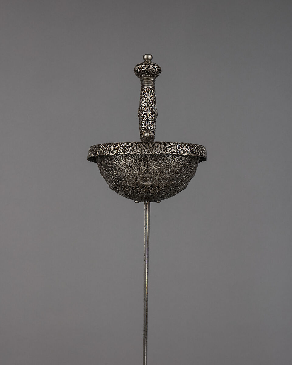 Cup-Hilted Rapier, Steel, Spanish