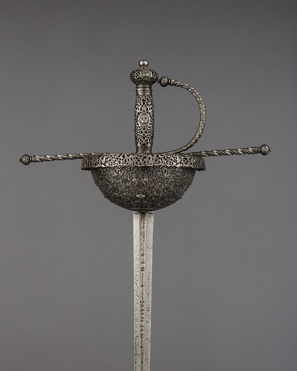 Cup-Hilted Rapier, Steel, Spanish