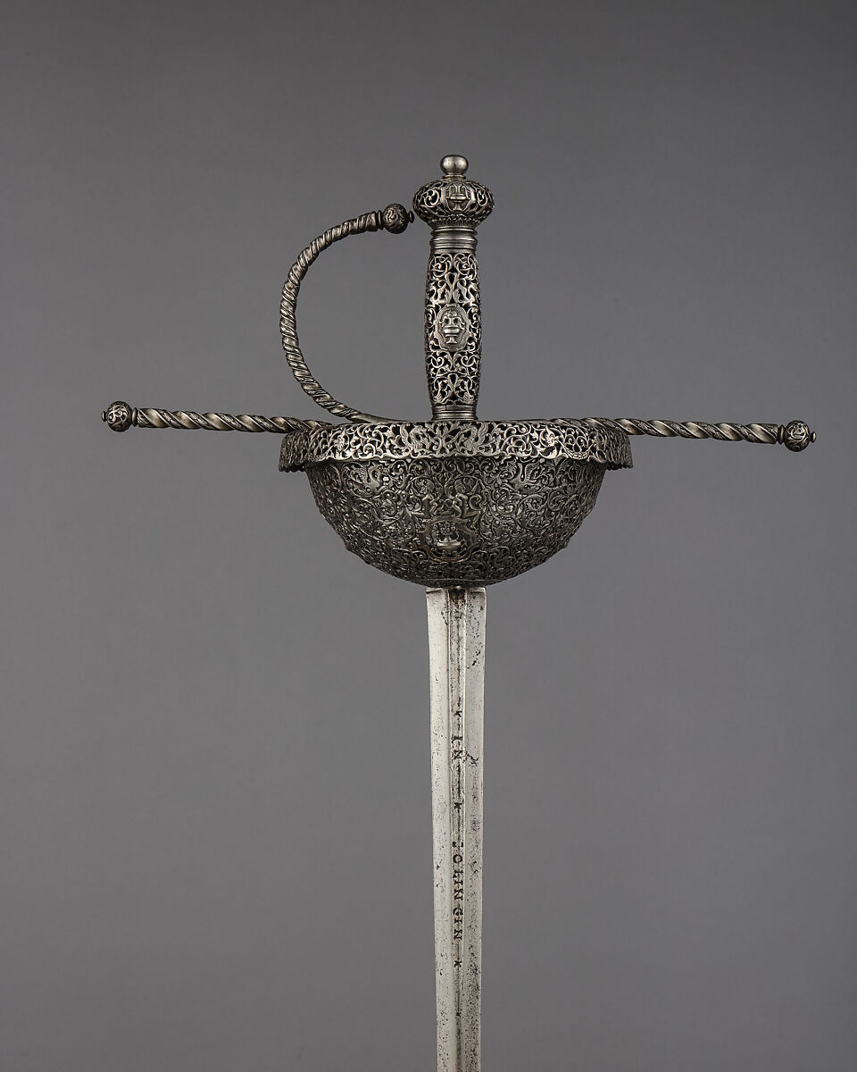 Cup-Hilted Rapier, Steel, Spanish 