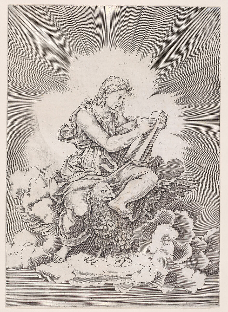 Saint John, Anonymous, Italian, 16th to early 17th century, Engraving 