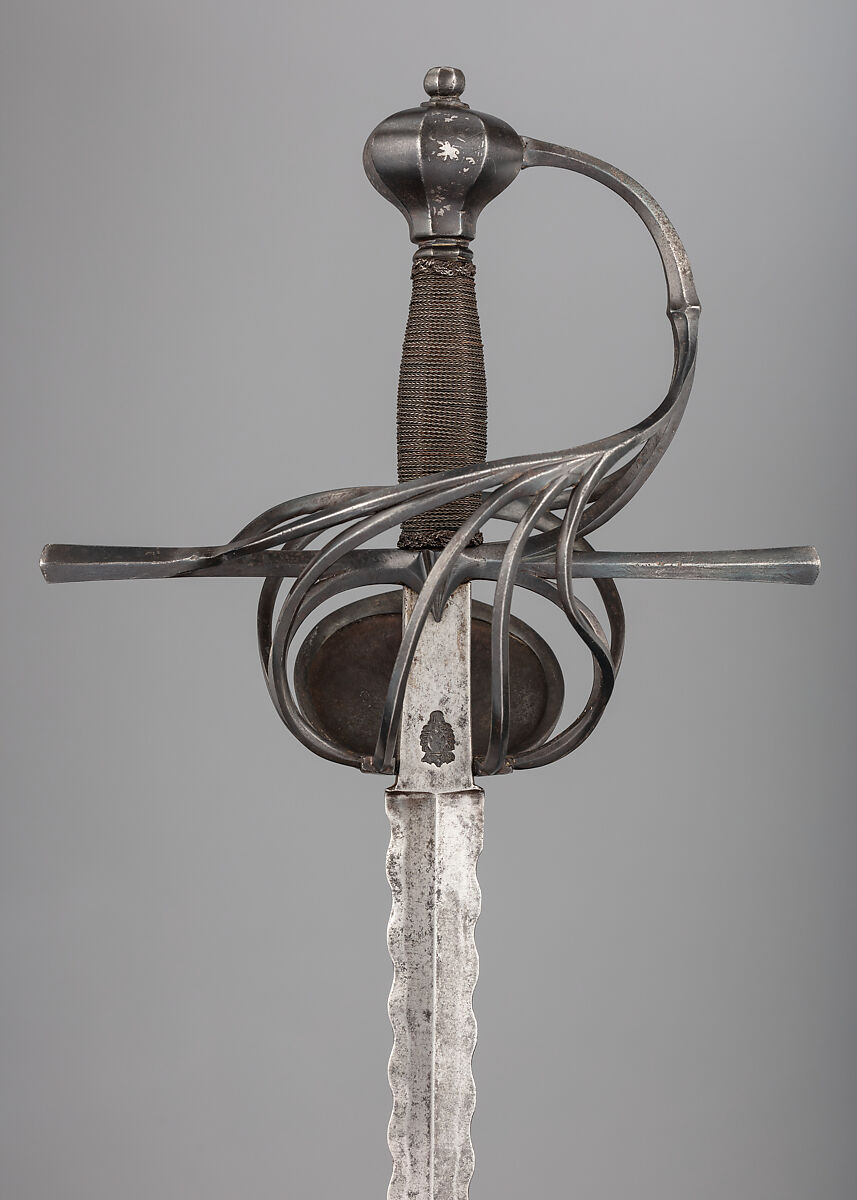 Rapier, Steel, copper alloy, Italian