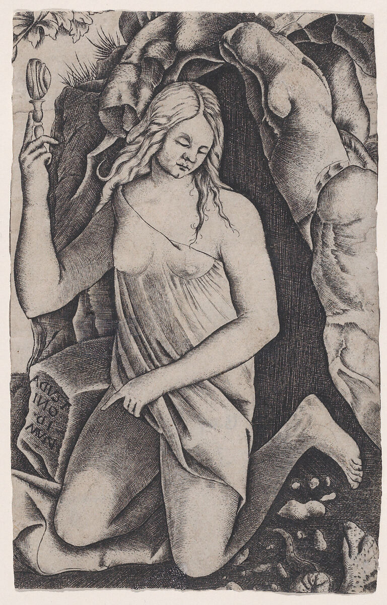 Saint Margaret, Agostino Veneziano (Agostino dei Musi) (Italian, Venice ca. 1490–after 1536 Rome), Engraving 