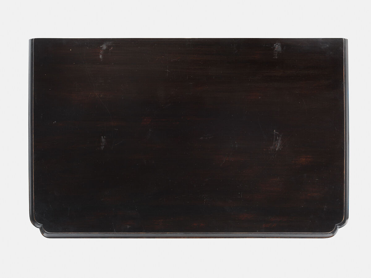 Dressing table, Japanned maple, japanned white pine, white pine, japanned birch; brass, American