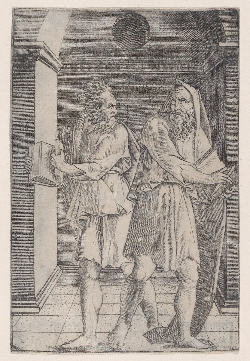 The Philosophers, Agostino Veneziano (Agostino dei Musi) (Italian, Venice ca. 1490–after 1536 Rome), Engraving 