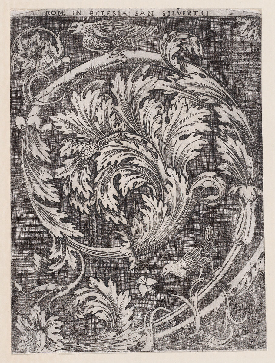 Ornamental Panel, Anonymous, Italian, 16th to early 17th century, Engraving 