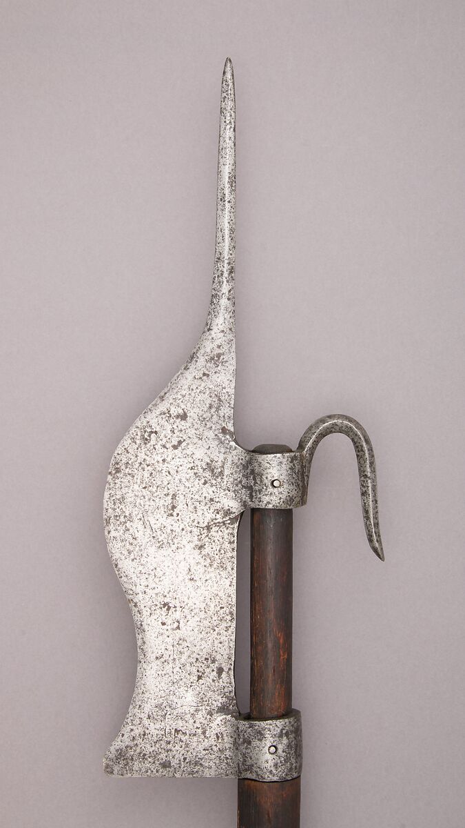 Staff Weapon, Steel, wood, Italian