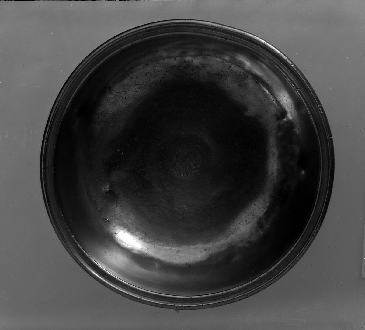 Basin, Possibly Gershom Jones (1751–1809), Pewter, American 