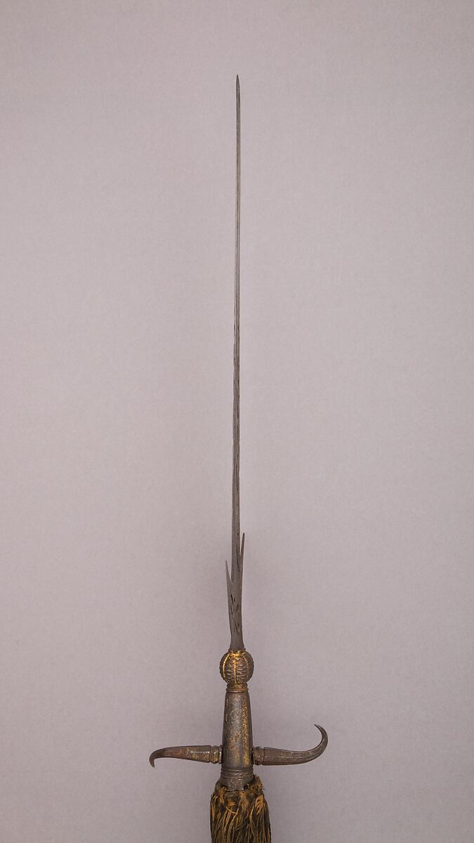 Partisan, Steel, wood (ash), gold, textile, British